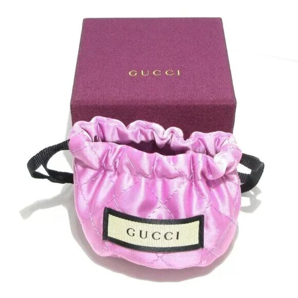 100% Auth GUCCI "GUCCI" Leather Bracelet Leather Hardware Bracelet 307-091424 - Picture 7 of 7